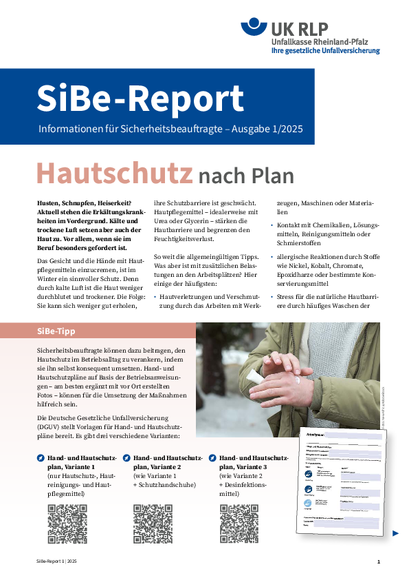 Vorschaubild des SiBe-Report 1/2025 Vorschaubild SiBe-Report 1/2025