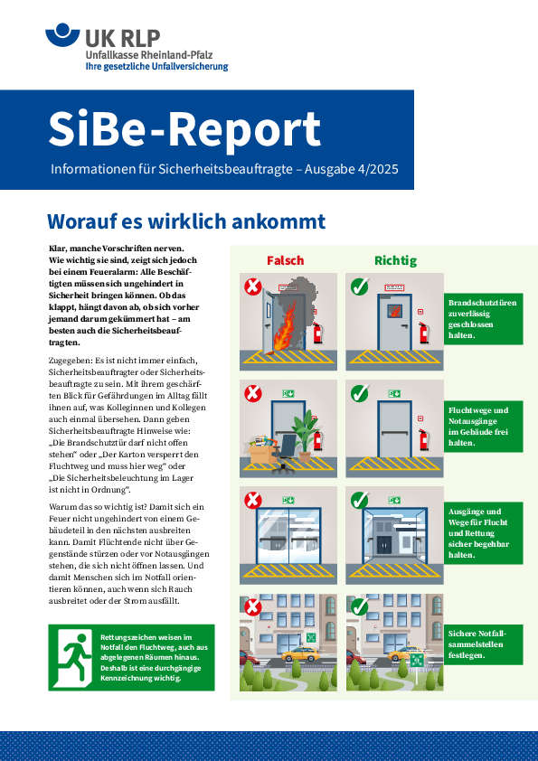 Titelseite des SiBe-Report 4/2025