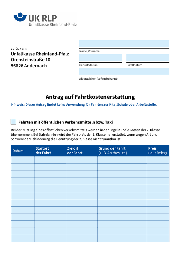 Vorschaubild des Formulars